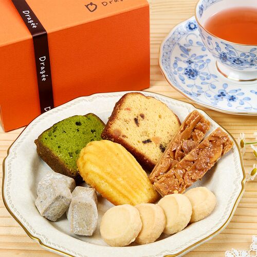 滋賀 「Dragee」 焼菓子ギフトセット 小（フロランタン・レモンマドレーヌ・パウンドフルーツ・パウンド抹茶・Dキューブティ・サブレバニラ×各1） / 常温 送料無料 詰め合わせ ドラジェ