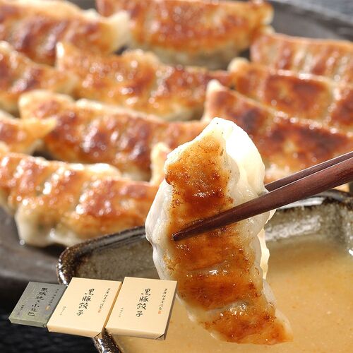 兵庫 「芦屋伊東屋」謹製 黒豚餃子2折と黒豚焼き小籠包セット / 冷凍 送料無料 ぎょうざ 点心 中華