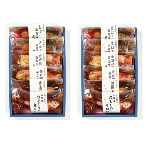 鳥取 「山陰大松」 氷温熟成 お魚惣菜ギフトセット（和の心）4種6切（×2セット） / 冷凍 送料無料 詰め合わせ 煮つけ 照り焼き