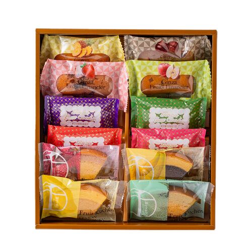 「銀座千疋屋」 銀座3種のガトー詰合せ / 常温 送料無料 ギフト セット バウムクーヘン フィナンシェ クッキー