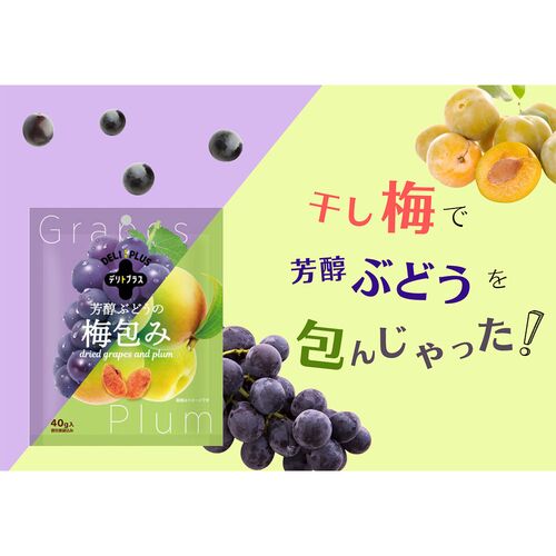 芳醇ぶどうの梅包み（12袋入） / 常温 送料無料 干し梅 おやつ