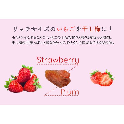 贅沢いちごの梅包み（12袋入） / 常温 送料無料 干し梅 おやつ