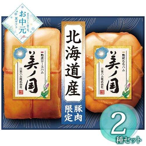 【お中元】北海道 プレミアム 美ノ国 UKH-55≪供給期間：2026/6/16～2026/8/3≫ / 冷蔵 送料無料 ハム 詰め合わせ セット