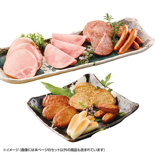 【お中元】プリマハム 鹿児島県産恵味の黒豚ハムとさつま揚げセット KKS-500(N≪供給期間：2026/6/16～2026/8/3≫ / 冷蔵 送料無料 詰め合わせ セット