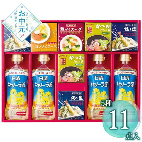 【お中元】バラエティ調味料ギフト AP-DO≪供給期間：2026/6/16～2026/8/3≫ / 常温 送料無料 油 だしの素 塩 詰め合わせ セット