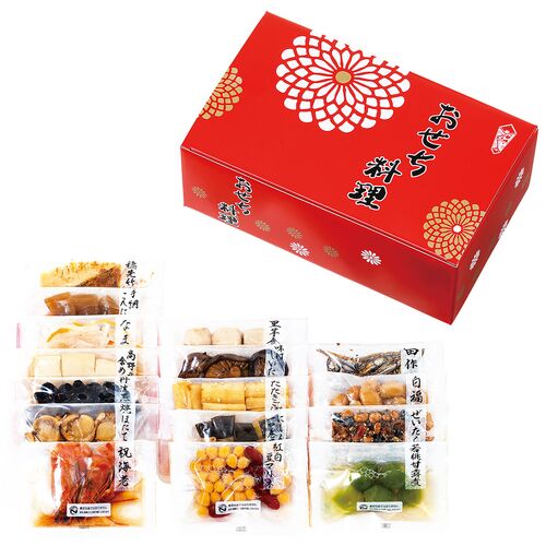 【12月30日お届け】和風おせちセット吉備 16品【16品、2～3人前】（キャンセル・変更不可・着日指定不可） / 常温 送料無料 おせち 要盛り付け
