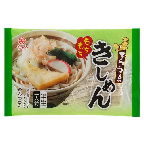 【倉入れ】でらうま きしめん(つゆ付)(1ケース：10袋×3ボール)（3ケースから購入可） / 常温 送料無料 うどん きしめん 名古屋 仕入れ