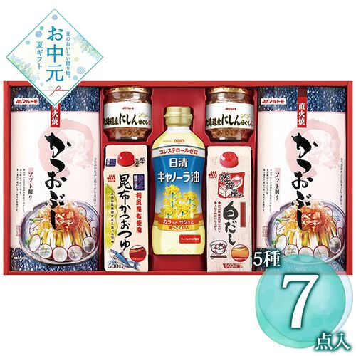 【お中元】マルトモ かつお節・調味料ギフト CR-40NS≪供給期間：2026/6/16～2026/8/3≫ / 常温 送料無料 詰め合わせ セット