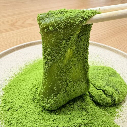 【冷凍】宇治抹茶わらび餅 スパウトパック_130g×60P / 冷凍 送料無料 わらびもち 大容量 仕入れ 業務用