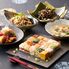 「梅の花」 なみはや寿司と4種の和惣菜セット （おから煮、ひじき煮、和風あん、黒酢あん）